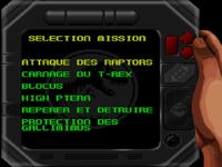 une photo d'Ã©cran de Jurassic Park Part 2 - The Chaos Continues sur Nintendo Super Nes